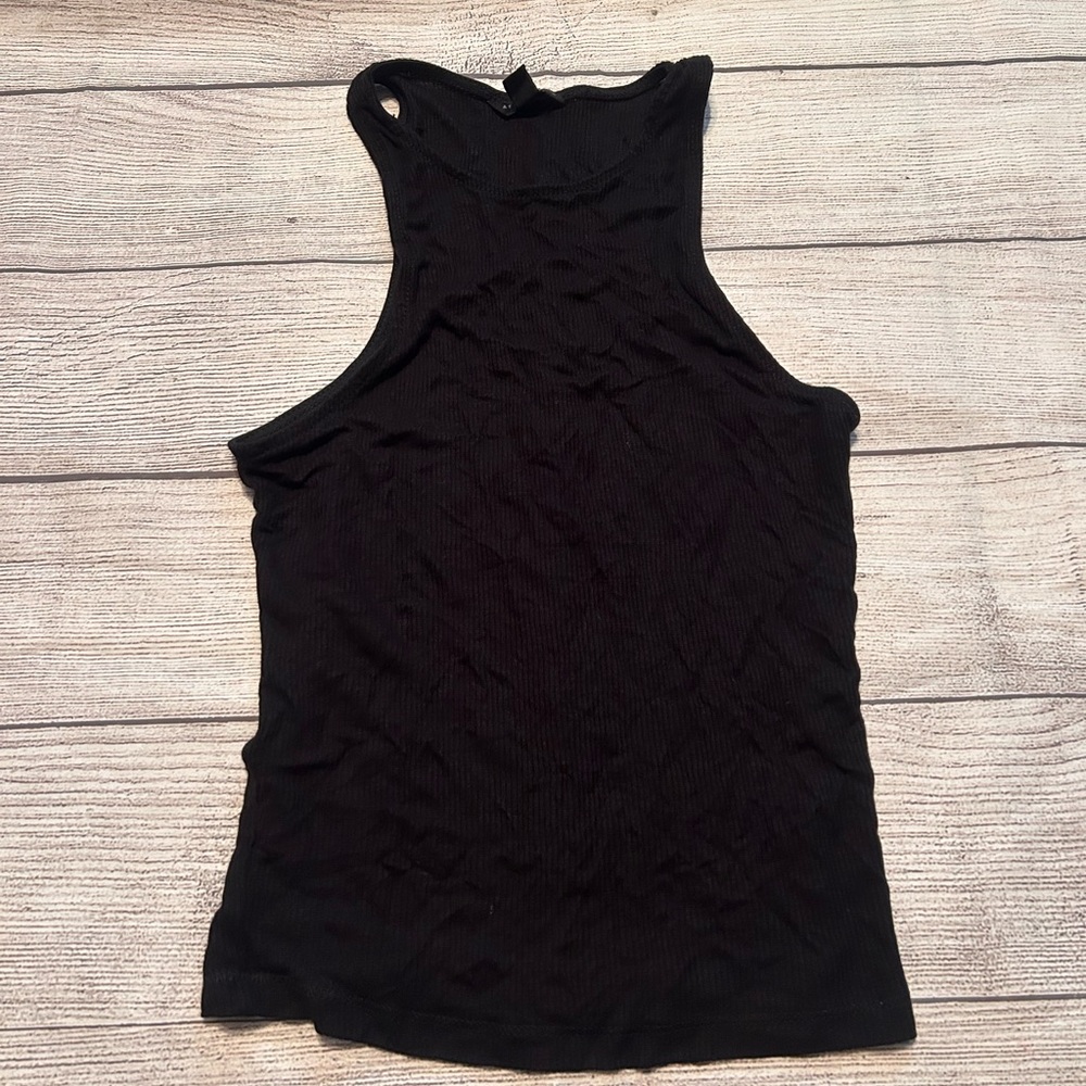 Aeropostale Black Ribbed Tank Top